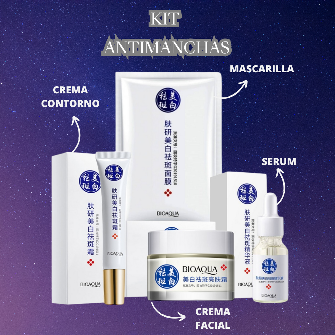 KIT ANTIMANCHAS BIOAQUA LUMINOSIDAD PURA