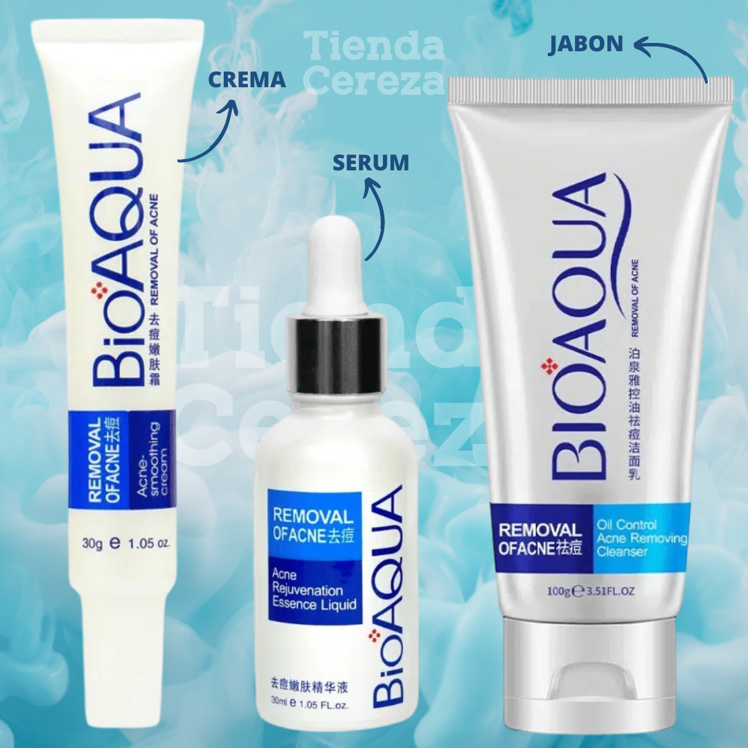 KIT BIOAQUA ANTIACNE 3 x 1