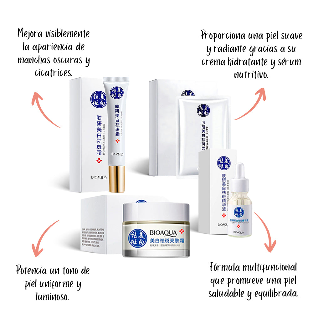 KIT ANTIMANCHAS BIOAQUA LUMINOSIDAD PURA